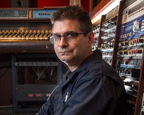 Steve Albini in the recording studio
