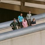 Squid band promotional shot for album 'Cowards'