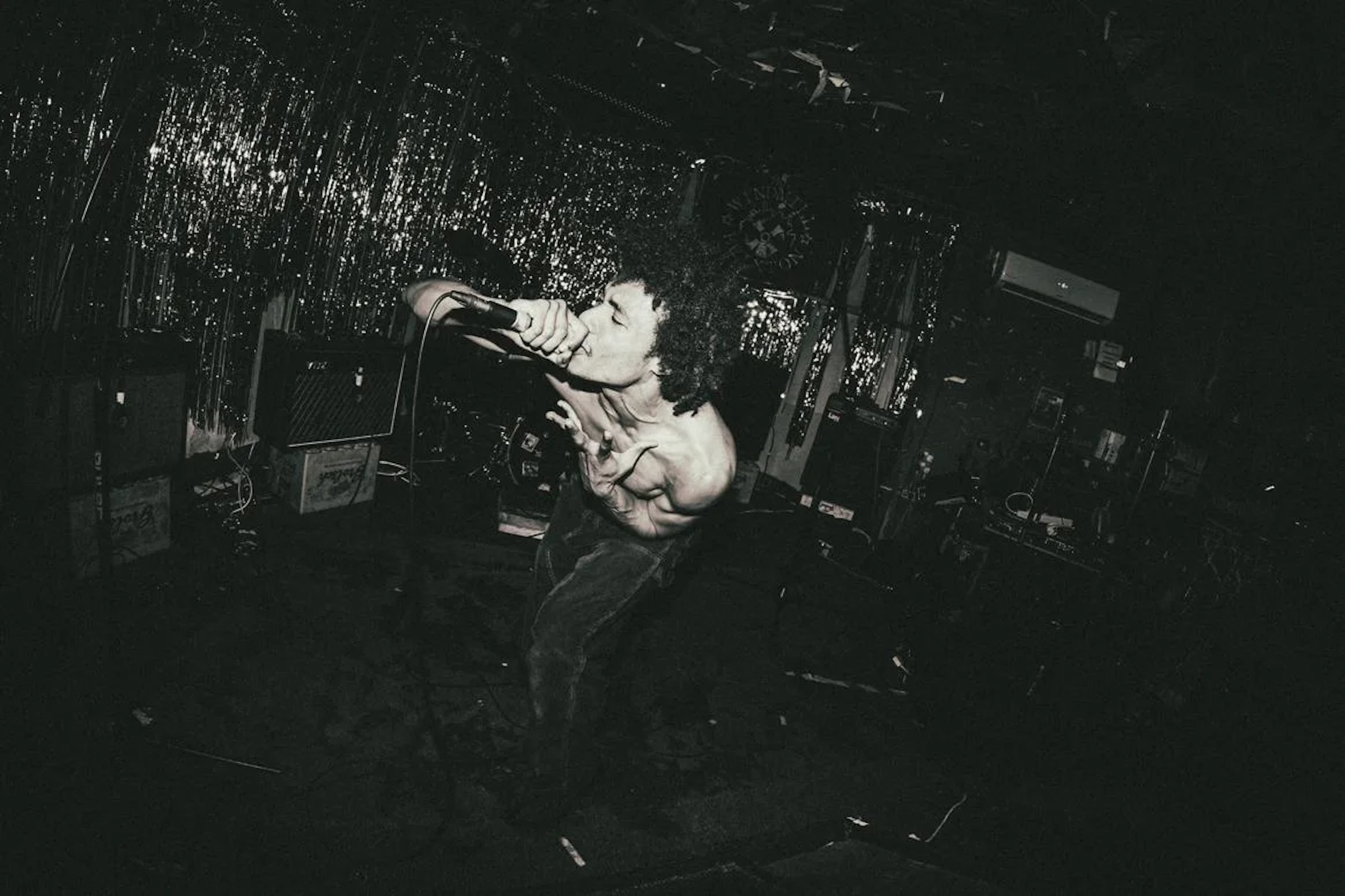 Peckham artist BLACK FONDU photographed in black and white
