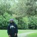 rapper Tony Bontana in a park