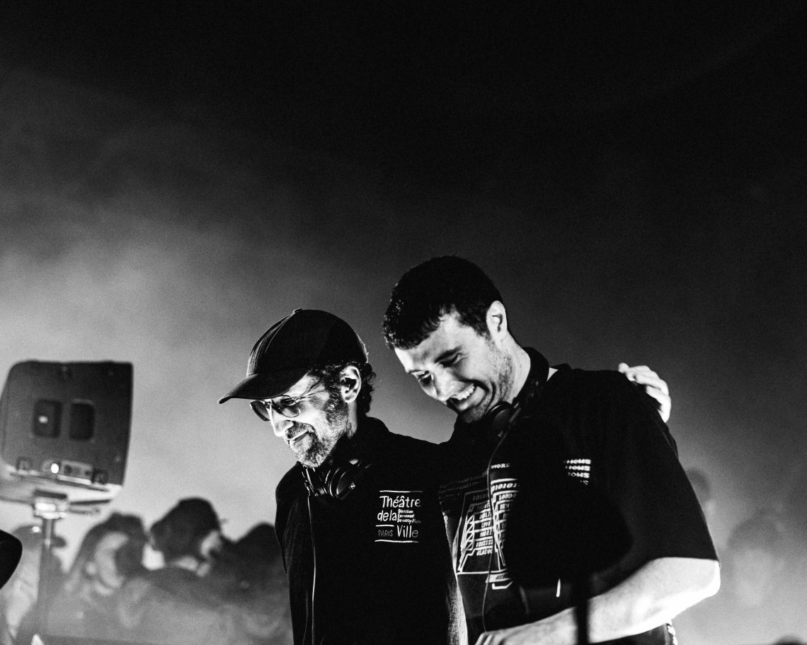 Fred Again.. and Daft Punk's Thomas Bangalter performing at Alexandra Palace